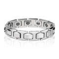 10.5mm Width High Polished Tungsten Carbide Bracelet with Magnet Stones Germanium for Men Jewelry, Engraving,.
