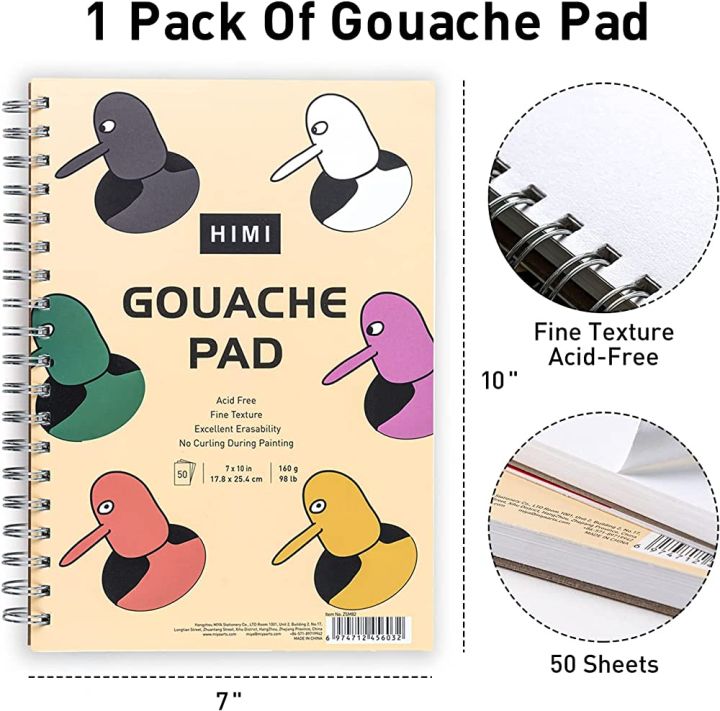 HIMI%20Gouache%20Pad%207X10''(98lb/160g)%2050%20Sheets%20Mix%20Paper%20Pad,%20Side%20Wire%20Bound,%20Fine%20Texture,%20in%20Gouache%20Acrylic%20Art%20Pad%20for%20Sketching,%20Ink%20Sketch%20Book,%20Art%20Supplies%20Drawing%20Pad%20Gift%20-%20Image%207