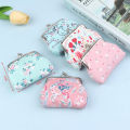【Limited edition】 Printed Flowers Purse Hasp Wallet Small Pocket Purse Wedding Candy Bag Encounter. 