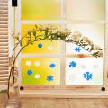 TPR Blue Snow Frozen Window decor Fridge Sticker Christmas Gift Decals Mural Art.