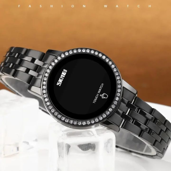 SKMEI%201669%20Simple%20Date%20Time%20Watches%20For%20Female%20reloj%20mujer%20Digital%20LED%20Touch%20Women%20Watch%20Diamond%20Waterproof%20Ladies%20Wristwatches%20-%20Image%204