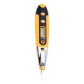Voltage Tester Digital AC DC 12-220V Non-Contact Voltage Detector Tester Pen With Night Sight Induction Test Multi Sensor LCD Display.