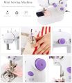 Dual Speed Portable Mini Electric Pedal Sewing Machine.