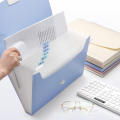 13 Grids Handheld File Folder Organ Box Bag Multi-function Organizer Storage Holder Office Document A4 Paper Folder.