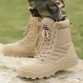 Men's Spring/Summer Hi-Top Shoes Ultra-Light Breathable Boots Non-Slip Wear-Resistant Dr. Martens Boots Training Boots. 