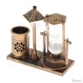 Hourglass Sand Timer 1 Minute, Vintage Sand Clock 1 Min, 360 Rotating Hour Glass Sand Watch, Sandglass Timer with White Sand for Decor. 