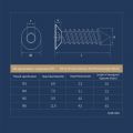M3 M4 M5 M6 Self-tapping Screws 8.8 Grade Alloy Steel Flat Head Black Inner Hexagon Countersunk Tapping Wood Bolts 5/10/20pcs.