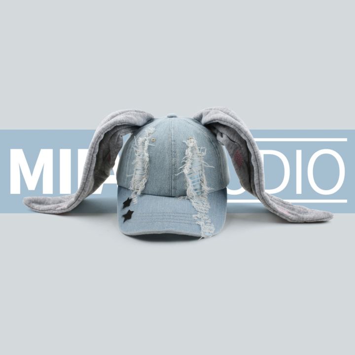 %E3%80%90Worldwide%20Delivery%E3%80%91%20Kpop%20Newjeans%20Graffiti%20Hat%20HANNI%20Same%20Style%20Rabbit%20Ears%20Cap%20Korean%20Fashion%20Duck%20Hat%20Denim%20Wash%20Hat%20-%20Image%204