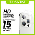 BAVIN Camera Lens Protector HD Scratch-Proof Tempered Glass for iPh XS/11 12 13 14 Pro Max/12 Mini/13 Mini/14+/15 Series. 