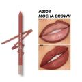 BEAUTY GLAZED Waterproof Matte Lip Liner Pencil For Lips Eyeliner Blush Smooth Easy To Wear Long Lasting Lip Glaze Pen Sketch Dye Tint Lipstick Lip Makeup -#B104 MOCHA BROWN. 