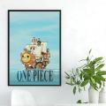 Anime ONE P-PIECE-eries Poster No Framed Kraft Club Bar Paper Vintage Poster Wall Art Painting Bedroom Study Stickers.