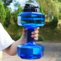 1pc 1500ml High Capacity Plastic Dumbbell Shaped Portable Water Bottle Creative Fitness Dumbbells Sport Bottle. 