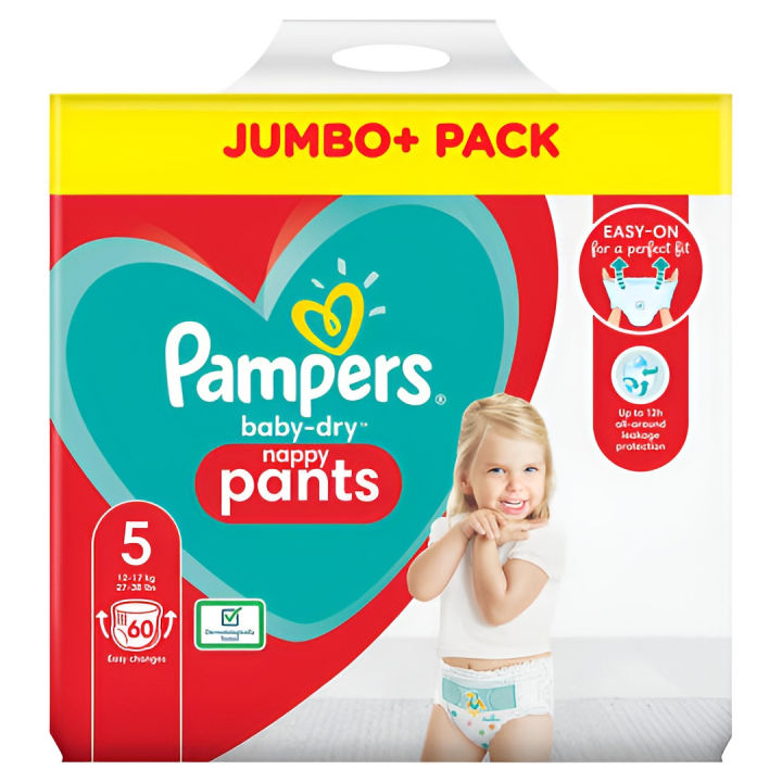 Pampers Baby Size Pant 12-17kg 60 Pcs, Made in UK