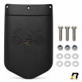 Universal Motorcycle Rear Mudguard Extender (Support All Bike) for Splash Guard Rear Fender Extension Mud Flap with Bolts and Nuts Black.