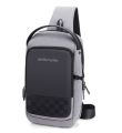 Arctic Hunter XB00105 Men Chest Bag USB Charging Sling Bag Waterproof. 