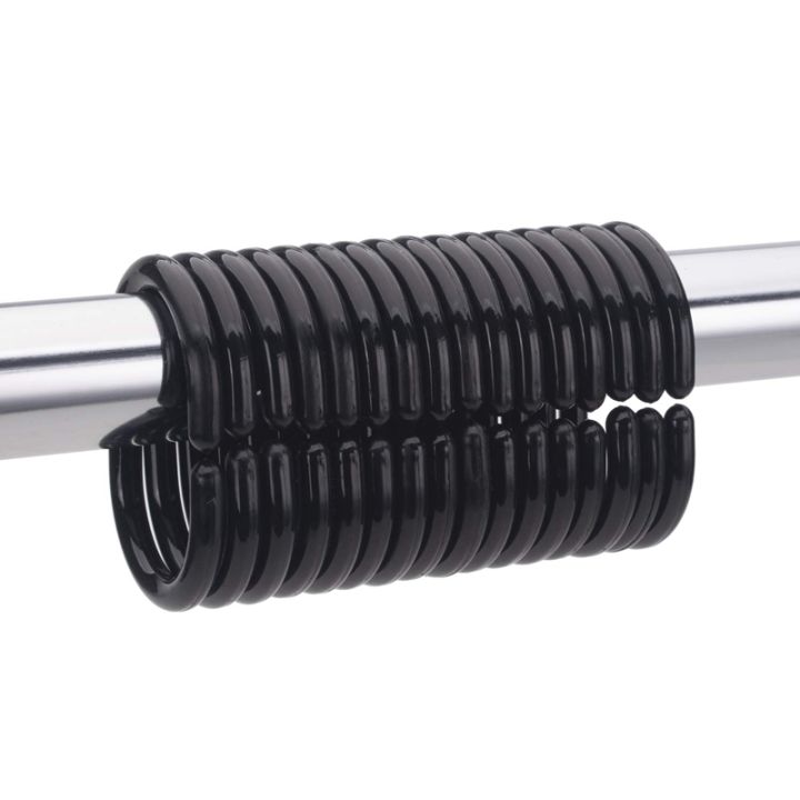 24%20PCS%20Shower%20Curtain%20Rings%20Plastic%20Shower%20Curtain%20Hooks%20for%20Bathroom%20Shower%20Rod%20-%20Image%204