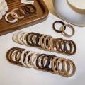 60 pcs Brown Dark Color Hair Band  Ties, Cute Elastic Basic Hair Ban Ties, Hair Accessories. 