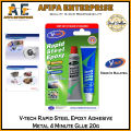 V-tech Rapid Steel Epoxy 20g Adhesive Metal Glue 4 Minute Setting.