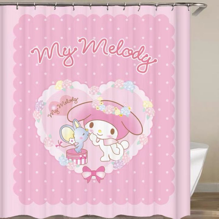 180cm%20Kawaii%20Sanrios%20Kuromi%20My%20Melody%20Kitty%20Anime%20Cartoon%20Shower%20Curtains%20Bathroom%20Waterproof%20Curtain%20With%20Hooks%20Girls%20Gifts%20-%20Image%203