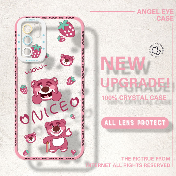 YYDS%20for%20OPPO%20A16%20Back%20Cover%20Strawberry%20Bear%20Transparent%20Silicone%20Soft%20Case%20full%20lens%20protection%20Ultra%20Thin%20Phone%20Case%20-%20Image%202