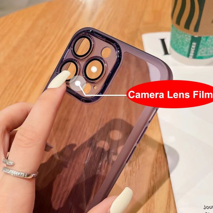 for%20iPhone%2014%2013%2012%2011%20Pro%20Max%20Plus%20Mini%20X%20XR%20SE%207%208%20Case%20Lens%20Film%20Camera%20Plating%20Frame%20Clear%20Soft%20Anti-fall%20Cover%20Shell%20Fundas%20-%20Image%204