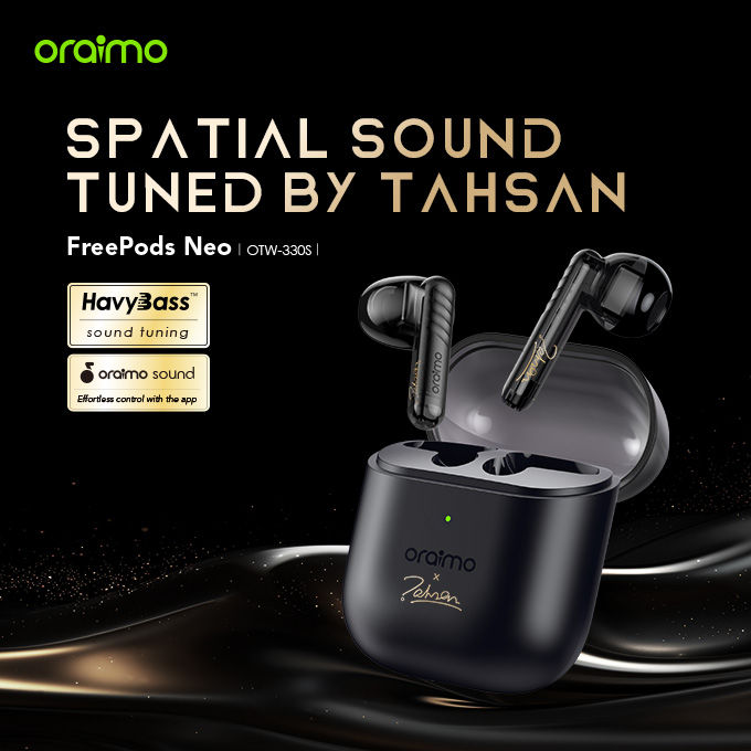 oraimo FreePods Neo x Tahsan True Wireless Earbuds