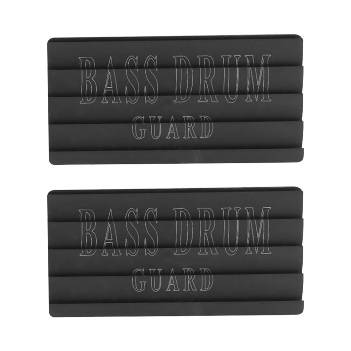 2 Pieces Bass Drum Guard Pads Jazz Drum Anti-Skid Pad Jazz Drum Guard Pads Drum Kit Accessories