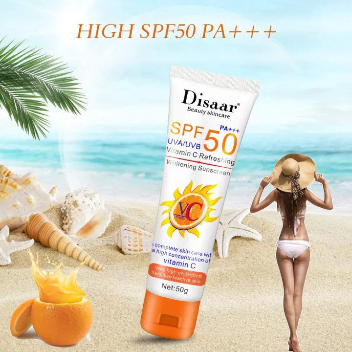 Sunscreen%20&%20Aftersun%20Cream%20-%20Disaar%20Vitamin%20C%20Sunscreen%20SPF50%20PA+++%2050gm%20Oil%20Free%20Sunscreen%20Instant%20High%20Protection%20Sunblock%20Cream%20-%20Image%205