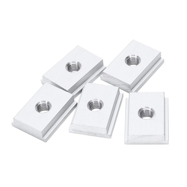 TWEXQNY-5Pcs M8 T-Track Slider Sliding Nut Aluminum Alloy T Slot Nut For Woodworking Tool Jigs Screw Slot Fastener