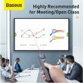 Baseus Orange Dot Wireless Presenter Pen 2.4Ghz USB C Adapter Handheld Remote.