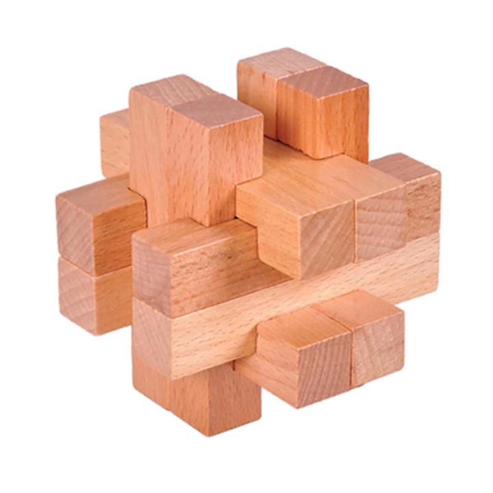 Wooden Puzzles Games Burr Puzzles Jigsaw Lock 3D Handmade Brain Teaser lectual Educational Toys for Kids Adults