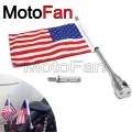 【VisioN Shop】mtc13336 Custom Motorcycle Flag Mount Holders USA American Flags for Harley Davidson Cruiser 883 1200 48 Dyna. 