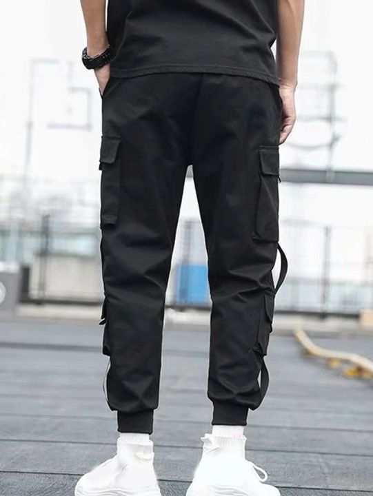 Classic%20Design%20Multi%20Pocket%20Cargo%20Pants,%20Men's%20Casual%20Loose%20Fit%20Drawstring%20Cargo%20Pants/Joggers%20For%20Spring%20Summer%20Outdoor%20-%20Image%202