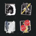 Attack On Titan Enamel Pins Wings of Liberty Freedom Scout Regiment Legion Survey Recon Corp Eren Badge Brooch Anime Jewelry.
