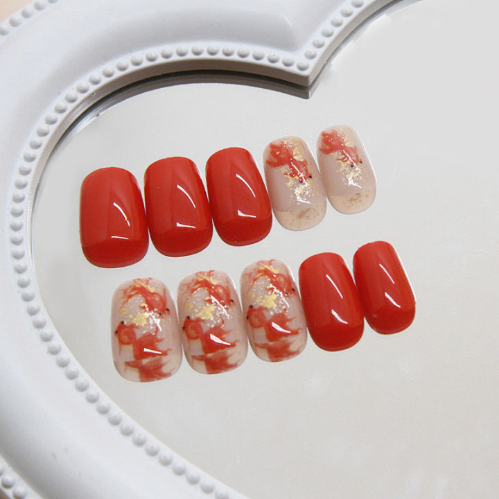 24Pcs%20Festive%20Gold%20Powder%20Fake%20Nails%20with%20Glue%20DIY%20Art%20Design%20False%20Artificial%20Nails%20-%20Image%203