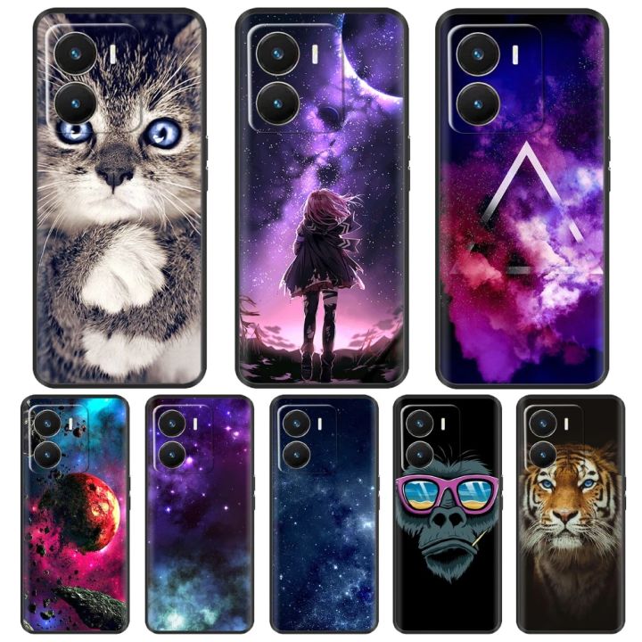 For Vivo Y16 Case Cover For Vivo Y16 Silicone Soft TPU Phone Case For Vivo Y16 Y 16 2022 6.51'' Cases Shockproof Fundas Bumper