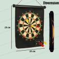 Magnet Dart Board Game for Kids, Double Sided Magnet Dart Board with Darts, Size- 12 Inches (Multicolor). 