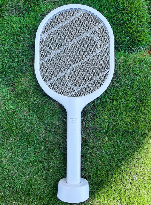 Weidasi%20WD-959%20Mosquito%20Bat%20Rechargeable%20with%20Lure%20Light%20Insect%20bugs%20Lamp%20Stand%20Holder%20USB%20Charging%20Cable%20Included%20Electric%20Swatter%20Lithium%20Ion%20Battery%20-%20Image%206