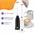Handheld Rechargeable Liquid Mixer – Coffee Frother & Juice Maker (White).