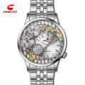 CHAXIGO New Fashion Luminous Versatile Alloy Steel Band Quartz Watch Trendy Versatile Business Men's Watch. 