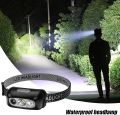 Led Headlamp,Headband Flashlight 3 Modes Waterproof Motion Sensor Lamp for Outdoor Camping Hiking Cycling Fishing Running Repairing.