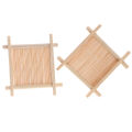 （New）Wooden Bamboo oap Dih Tray Holder torage oap Rack Plate Box Container. 