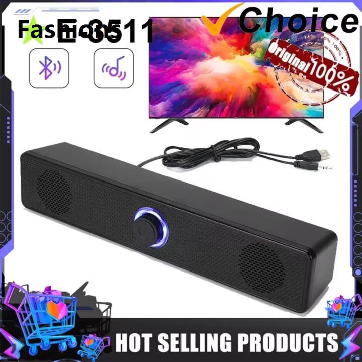 Fashions New Long Wired Bluetooth Small Speaker Double Speakers High Volume Computer Mobile Phone Home TV Notebook Multimedia Desktop Speake