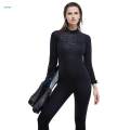 Diving Wetsuit Water Resistant Swimming Costume Thermal Full suits Swimsuits for S Female Black.