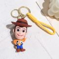 Toy Story Keychain Cute Three Eyes Alien Keyring Pendant Kawaii Disney Bag Accessories Decorative Gift Key Chain Girls.