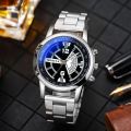Blue Light Glass Watch Elegant Men's Quartz Watch with Round Dial Formal Business Style Scratch Resistant for Accurate for Men. 