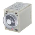 Time Relay timer Adjustable 30 seconds 8 pin AC 220V with base by Yasin Electric.