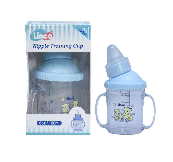 Linco Training Cup with Silicone Nipple 180ml (L-22403) (Mum Pot)