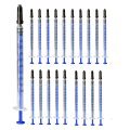 20Pcs 1Cc Syringes+Caps Syringe Individually Sealed Plastic Without Needle for Liquid Dog Syringe Glue Applicator. 