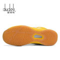 【selevn roind】 DUDELI Badminton Shoes For Men Leather Mens Badminton Sport Sneakers Big Size 11 Indoor Court Shoes Badminton Training Shoes.
